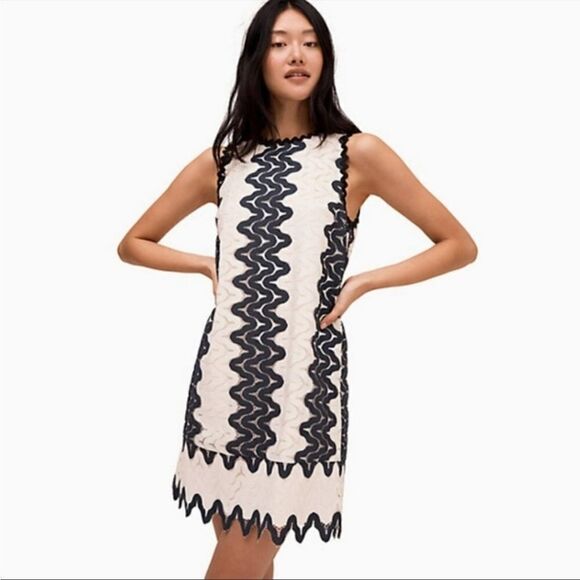 Kate Spade Sand Dune Lace Shift Dress Mini 6 - Picture 1 of 6